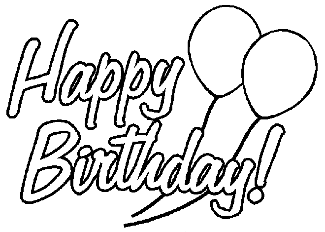 Happy Birthday Coloring Pages | Coloring Pages For Kids