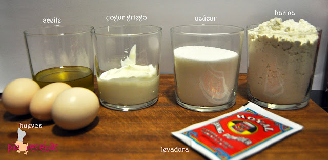 bizcocho yogur griego ingredientes