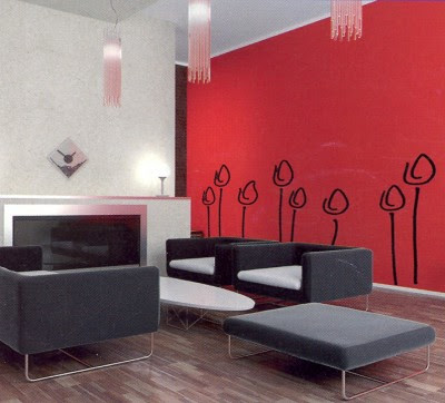 Decoracion Actual de moda: Decoración con el color Rojo