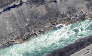Aerial shot of a section of the Whirlpool Rapids (from .