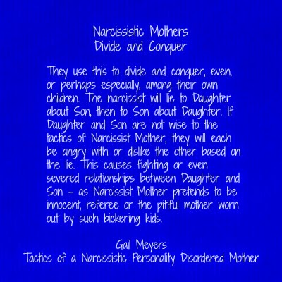 Narcissistic Abuse: Tactics of a Narcissistic Personality Disordered Mother