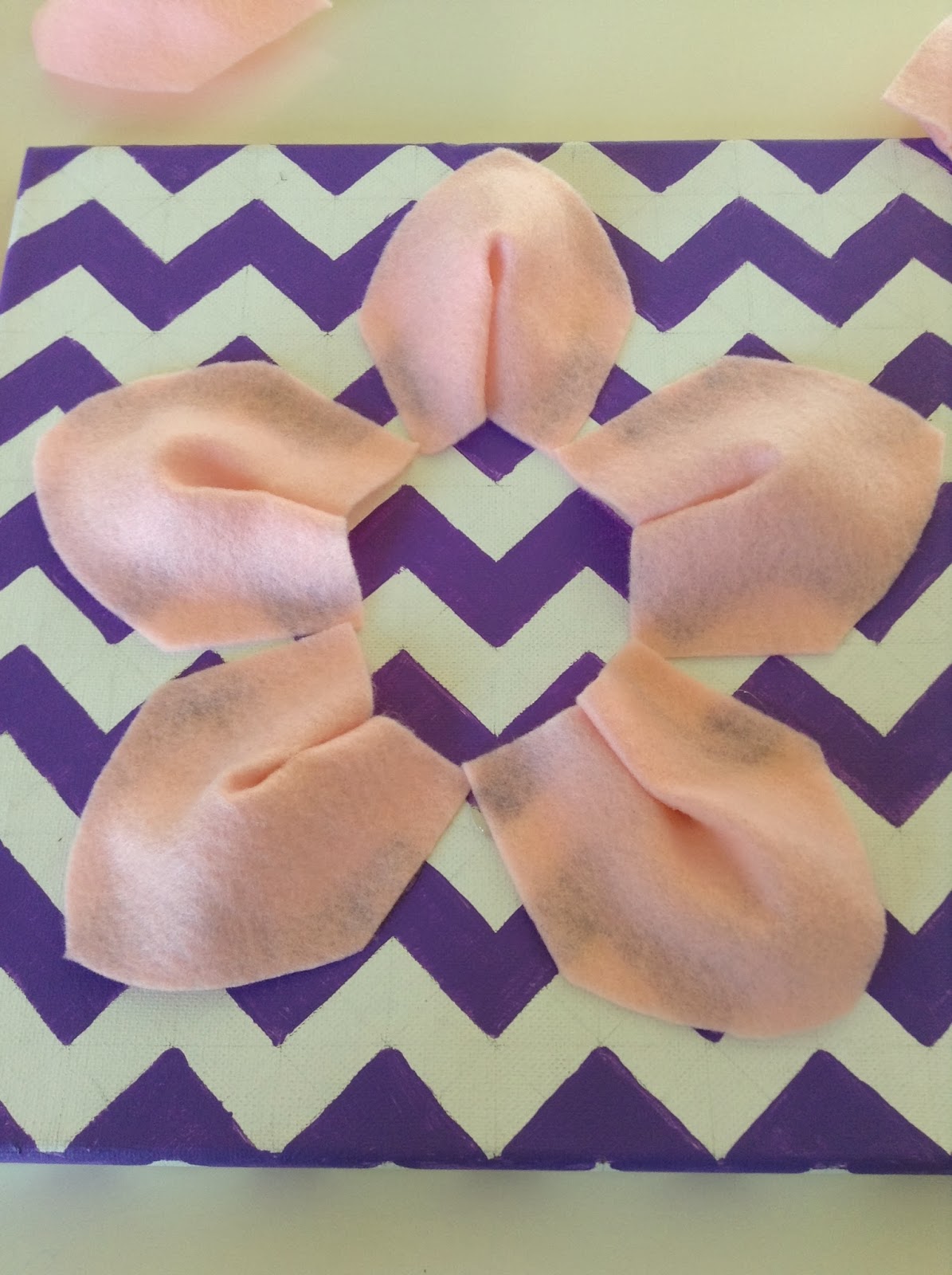 MOM.b.a. Master's of my Baby Abilities Project Felt Flower on Canvas