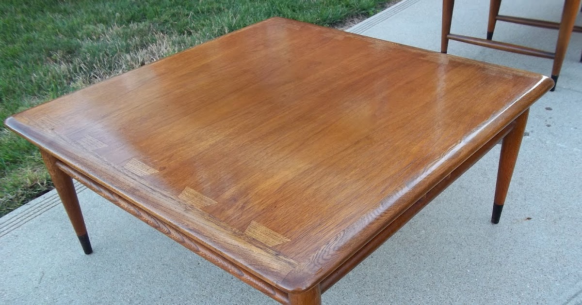 Gatyo Retro Mid Century Solid Wood Lane Acclaim Square Coffee Table 220