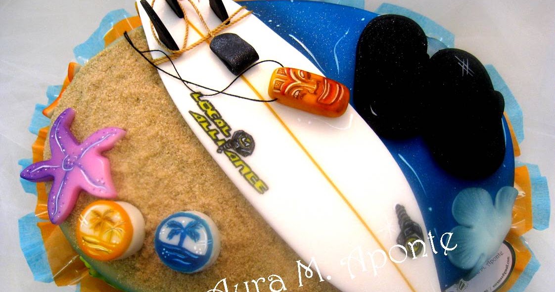 AzucarArte de Aura: Un cumpleaños muy playero