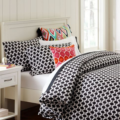 Black White And Bright Interiors Quilt Covers And Bright Cushions