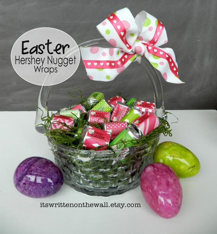 20 Easter Hershey Nugget Wraps for Easter Baskets