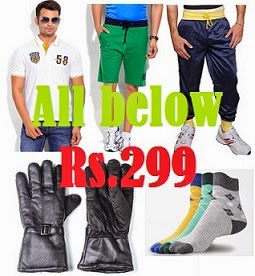 Amazing Offer: Men’s Clothing below Rs.299 @ Amazon