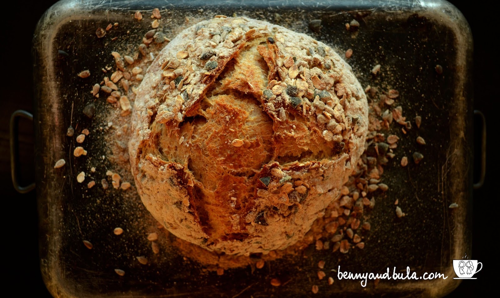 ricetta pane ai cereali e semi/seeded multigrain bread recipe
