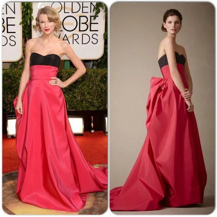 Taylor Swift in Carolina Herrera – 2014 Golden Globe Awards