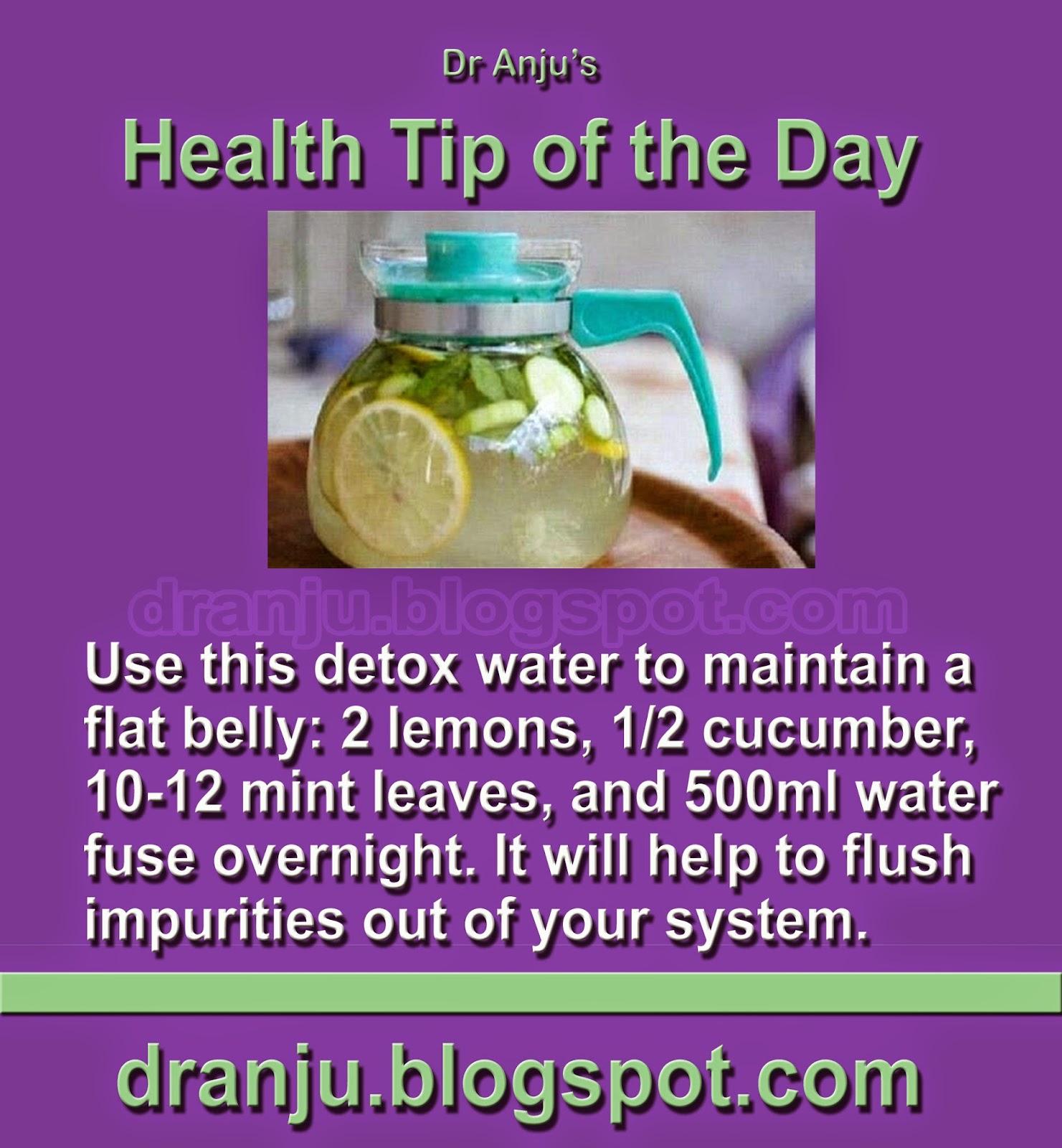 Dr Anju's Health Tips Health Tip of The Day 12th October