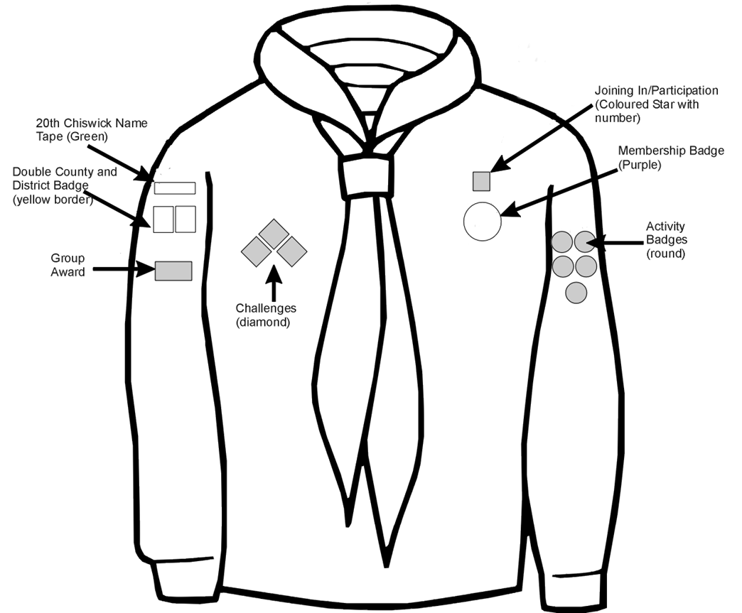 20th Chiswick Scout Group WHERE BADGES GO
