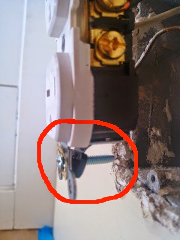 Adding spacer to outlet receptacle