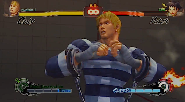 Fightvg Desk Showcases Cody S Double Knife Pick Up Combos In