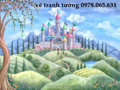 vẽ tranh tường phòng bé vẽ tranh tường mầm non