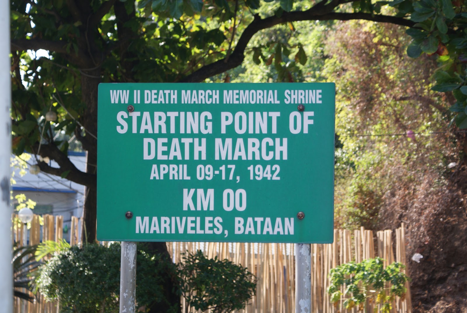 Philippine History in Retrospect The Bataan Death March Trail