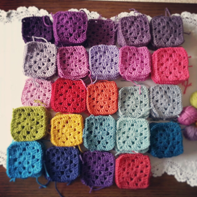 Granny square blanket