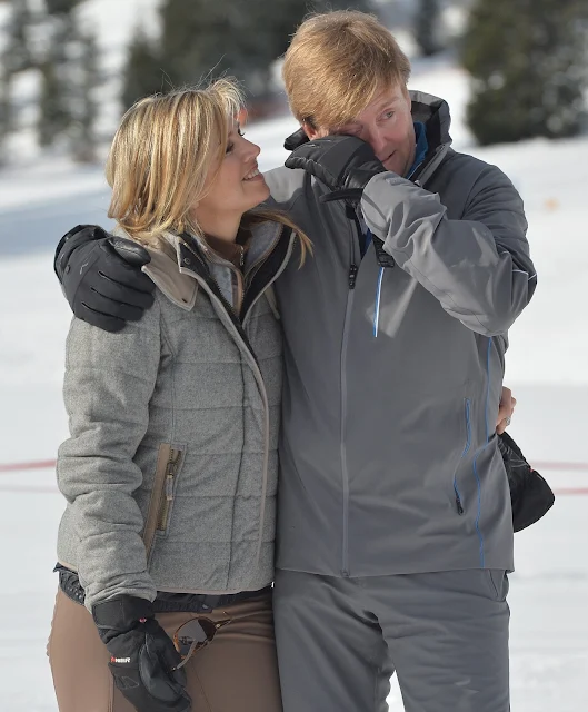 King Willem Alexander of The Netherlands and Queen Maxima of The Netherlands attend winter ski holiday