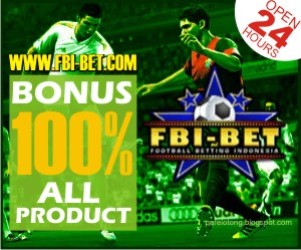 FBI-BET.COM TARUHAN BOLA CASINO SBOBET ONLINE BONUS 100% ALL PRODUK