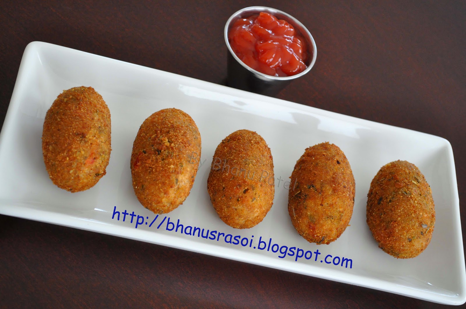 Bhanu's RasoiA Little Spice of Heaven VEGETABLE RICE CROQUETTES