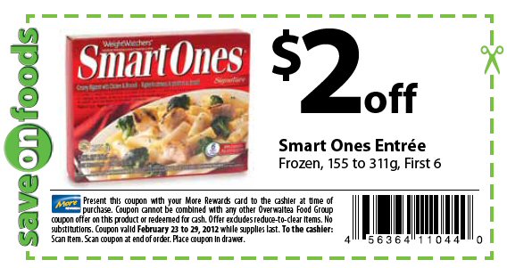 Weight watchers smart ones coupons