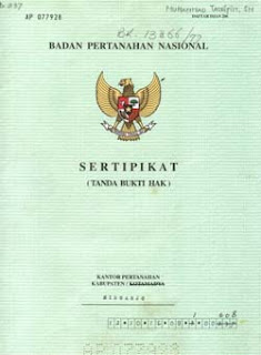 Jenis-Jenis Sertifikat Tanah | Yasmu'i pemilik Blog Petinggi Nggedabrus