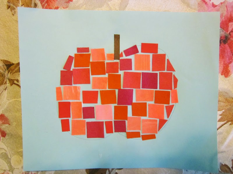 Weavings Apple Mosaic with Paper Squares