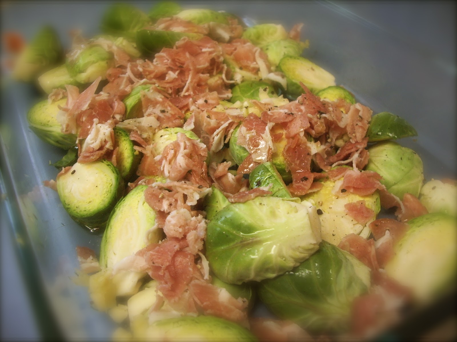 KitchenJoy Roasted Brussels Sprouts with Pancetta & Garlic