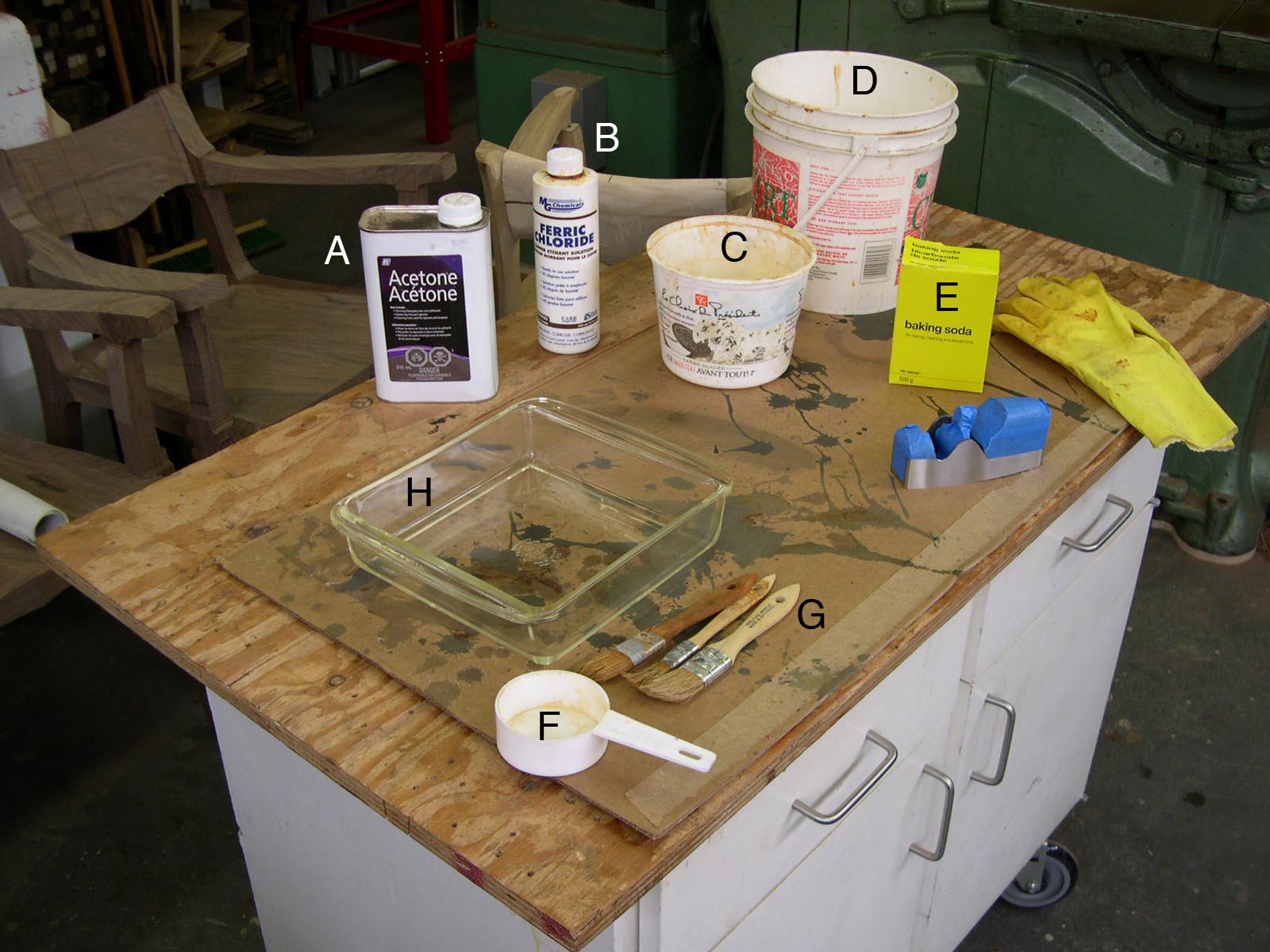 Sauer & Steiner Etching pattern welded steel (Damascus)