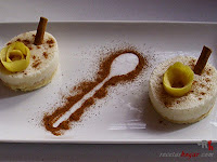 mousse de arroz con leche-mousse hecho