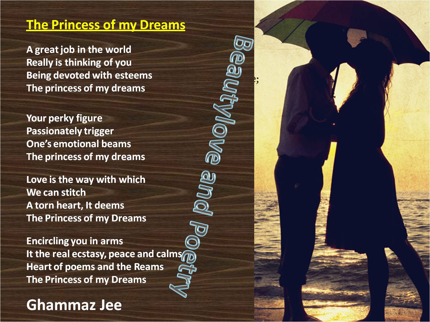 Poem you girl are dream my A Dream