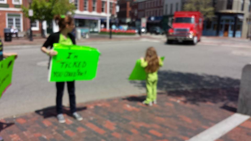 Worldwide Lyme Disease Awareness Protest 2014 New Hampshire in the