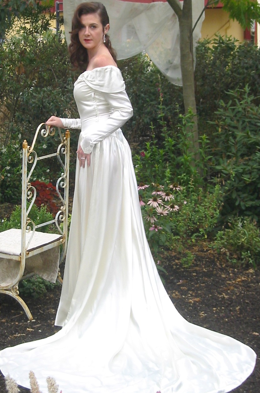 Recapture Vintage Bridal Romantic 40's era gown