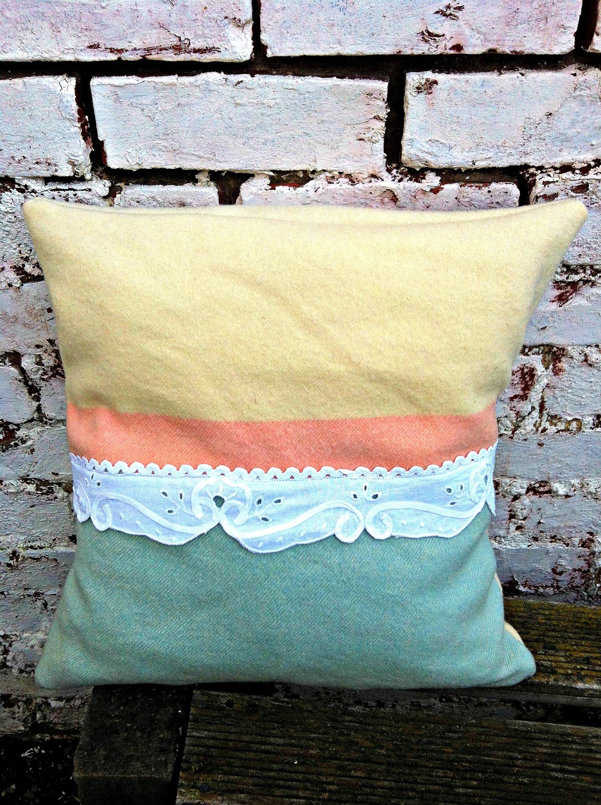 Salute to Cute Vintage Wool Blanket Cushions