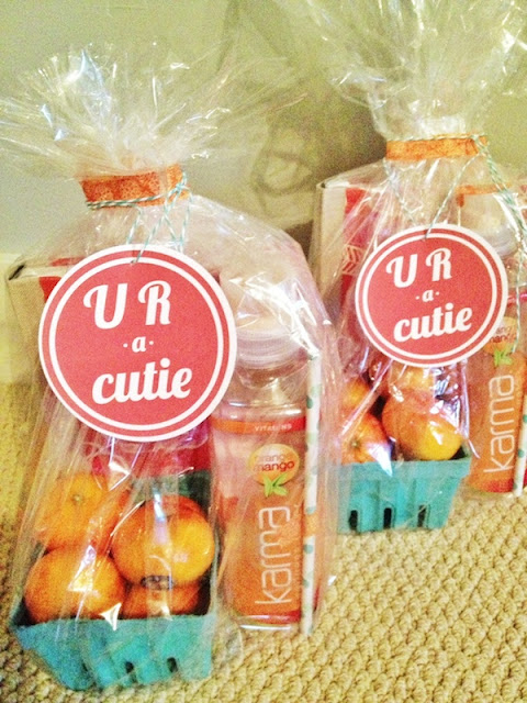 This is so cute! U R A Cutie Printable with a carton of cuties.  What a perfect gift idea! entirelyeventfulday.com