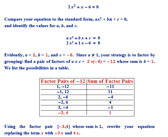 Q1: Find the roots of the following quadratic equations by