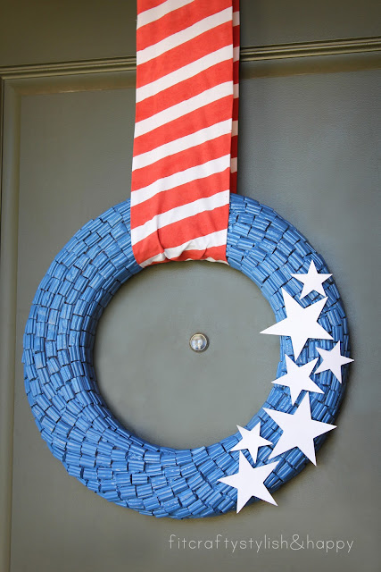 diy wreath {the 4th of July}