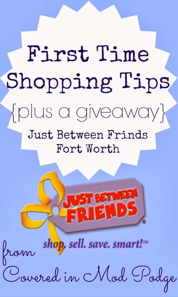 Covered in Mod Podge First Time Children's Consignment Sale Shopper Tips