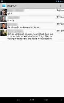 Cloud SMS - Easy Tablet SMS! android apk - Screenshoot