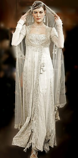 white indian wedding dress
