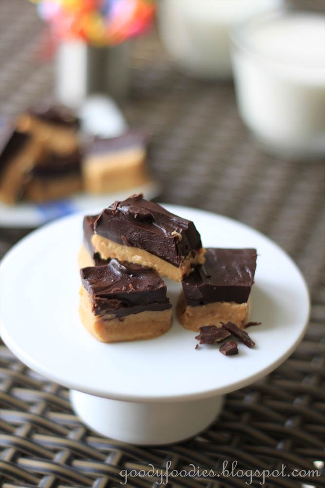 GoodyFoodies Recipe Peanut butter squares (Nigella Lawson)