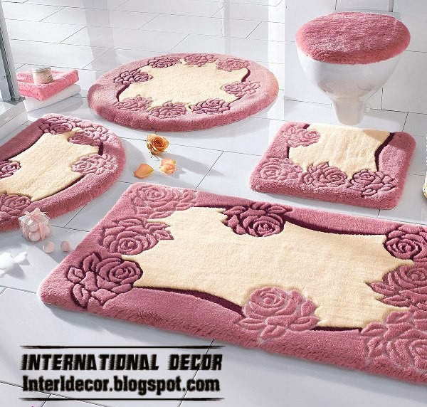 stylish pink bathroom rugs and rug sets