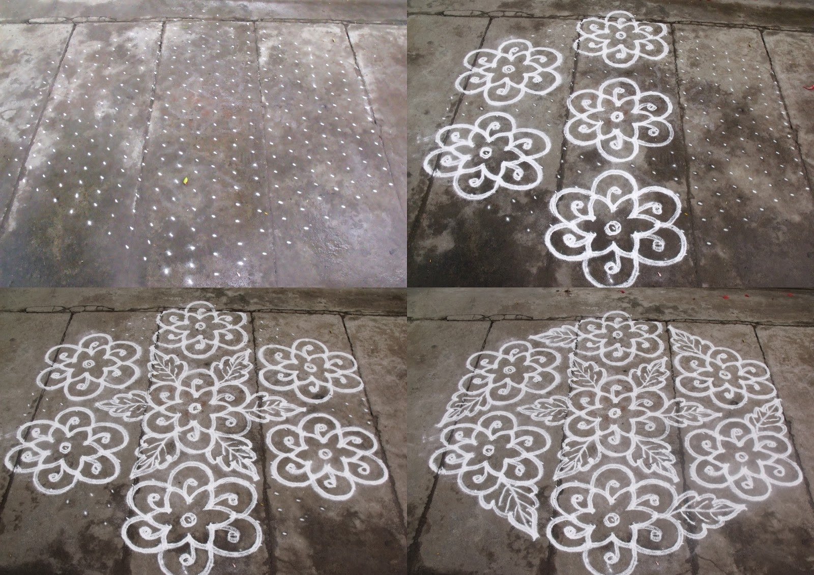 Rangoli designs/Kolam: S.No. 41 :-21-11 pulli kolam- interlaced dots kolam,
