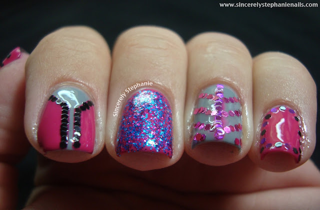 loose glitter nail art