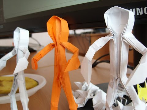 Origami man by Claudio Acuña J