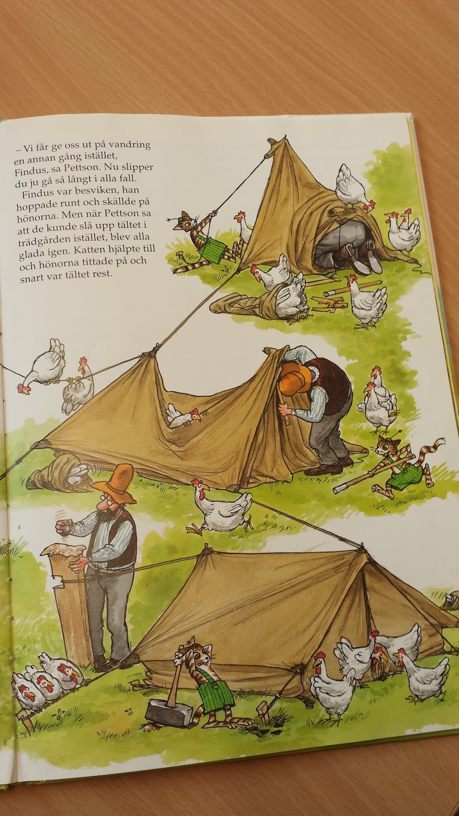 DEN BLÅ GRUPPEN Pettson tältar