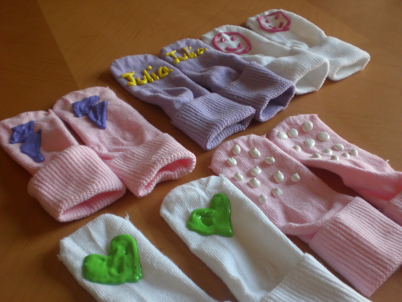 The Natural Mamma DIY Baby Gripper Socks