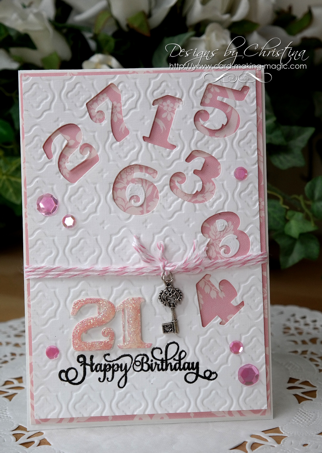 Flowers, Ribbons and Pearls Tuesday Tutorial Victorian Numbers