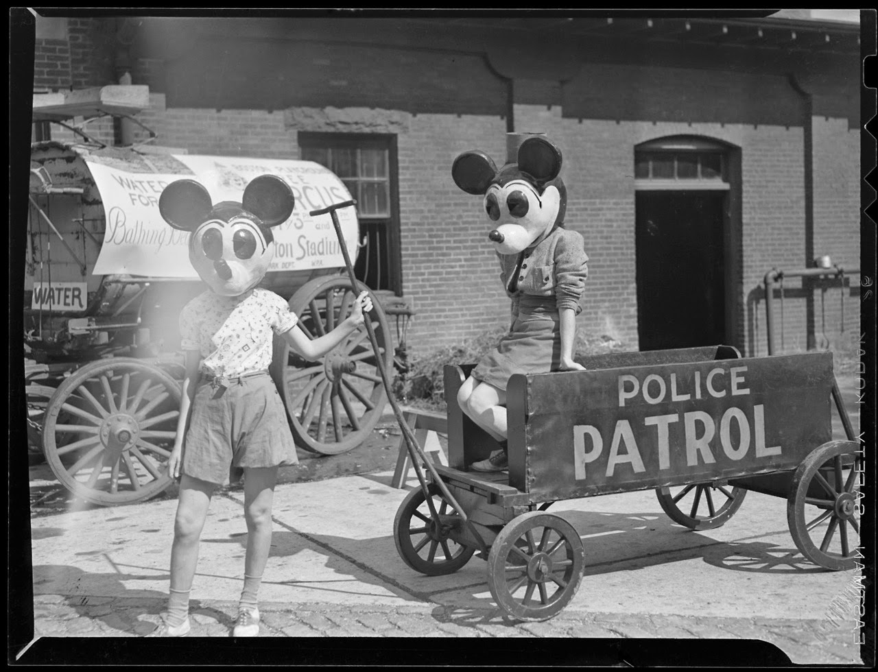 A couple of Mickeys, ca. 1940 ~ vintage everyday
