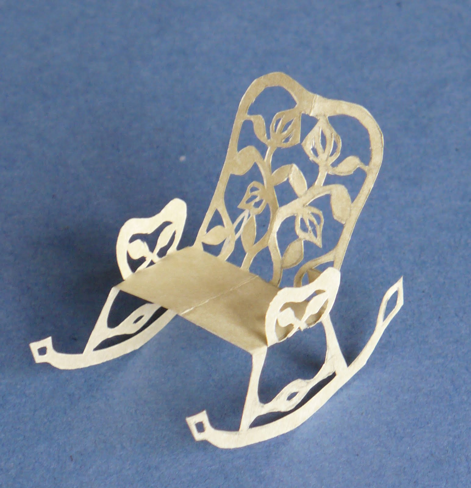 Cuttin It Up Amongst the Sagebrush Small Paper Rocking Chair