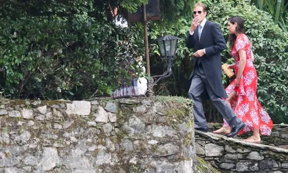 Andrea Casiraghi and his wife Tatiana Santo Domingo Isolino San Giovanni - wedding ceremony of Pierre Casiraghi and Beatrice Borromeo